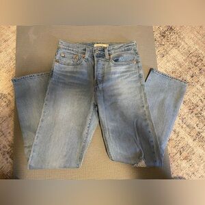 Levi's Wedgie Light Blue Distressed Jeans 25x28